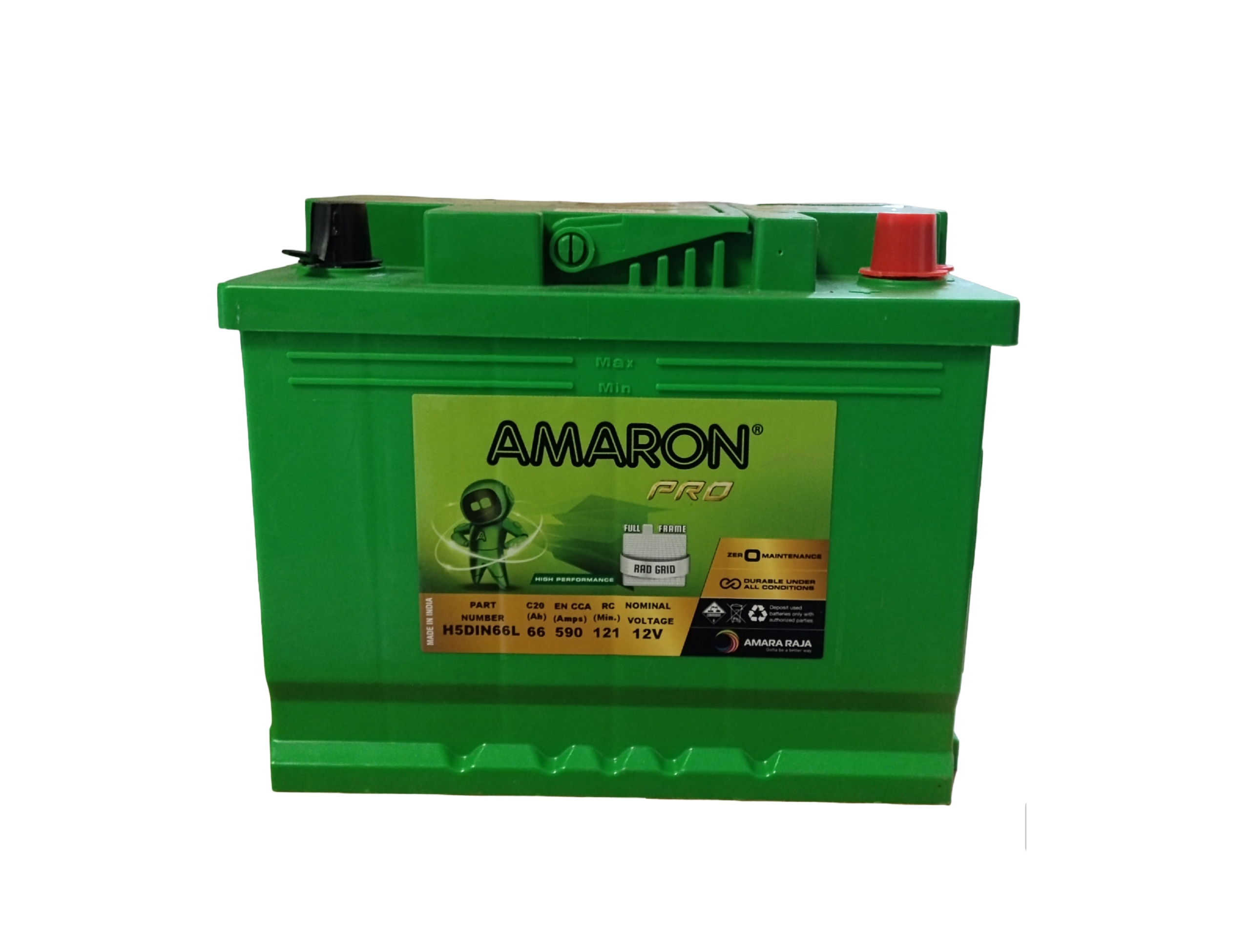 Akumulator Amaron  66Ah 590A P+