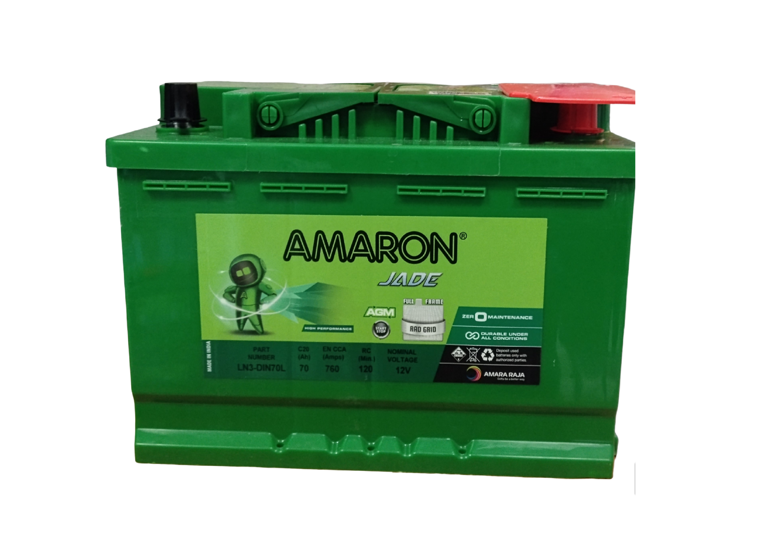 Akumulator Amaron AGM 70Ah 760A P+