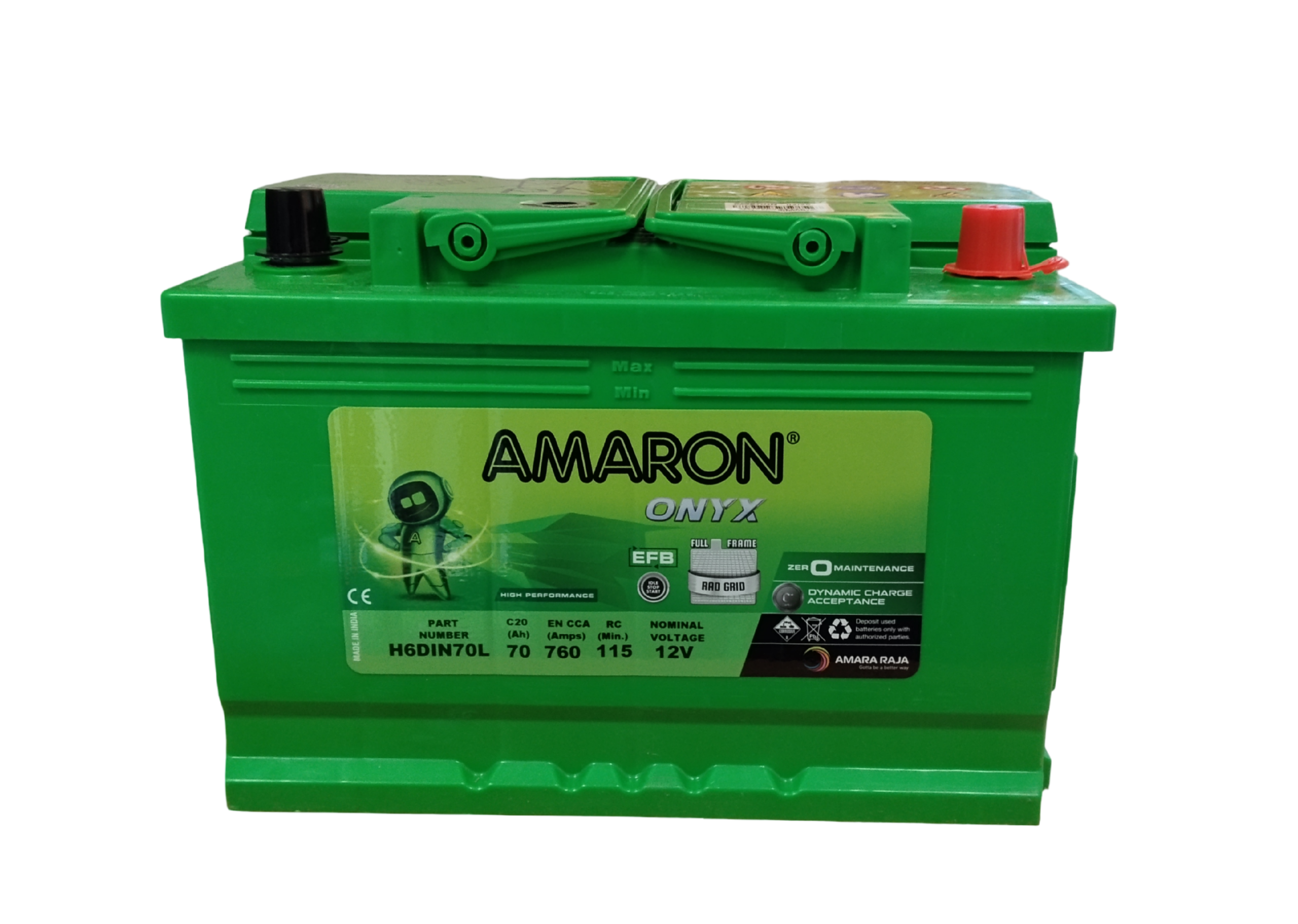 Akumulator Amaron EFB  70Ah 760A P+
